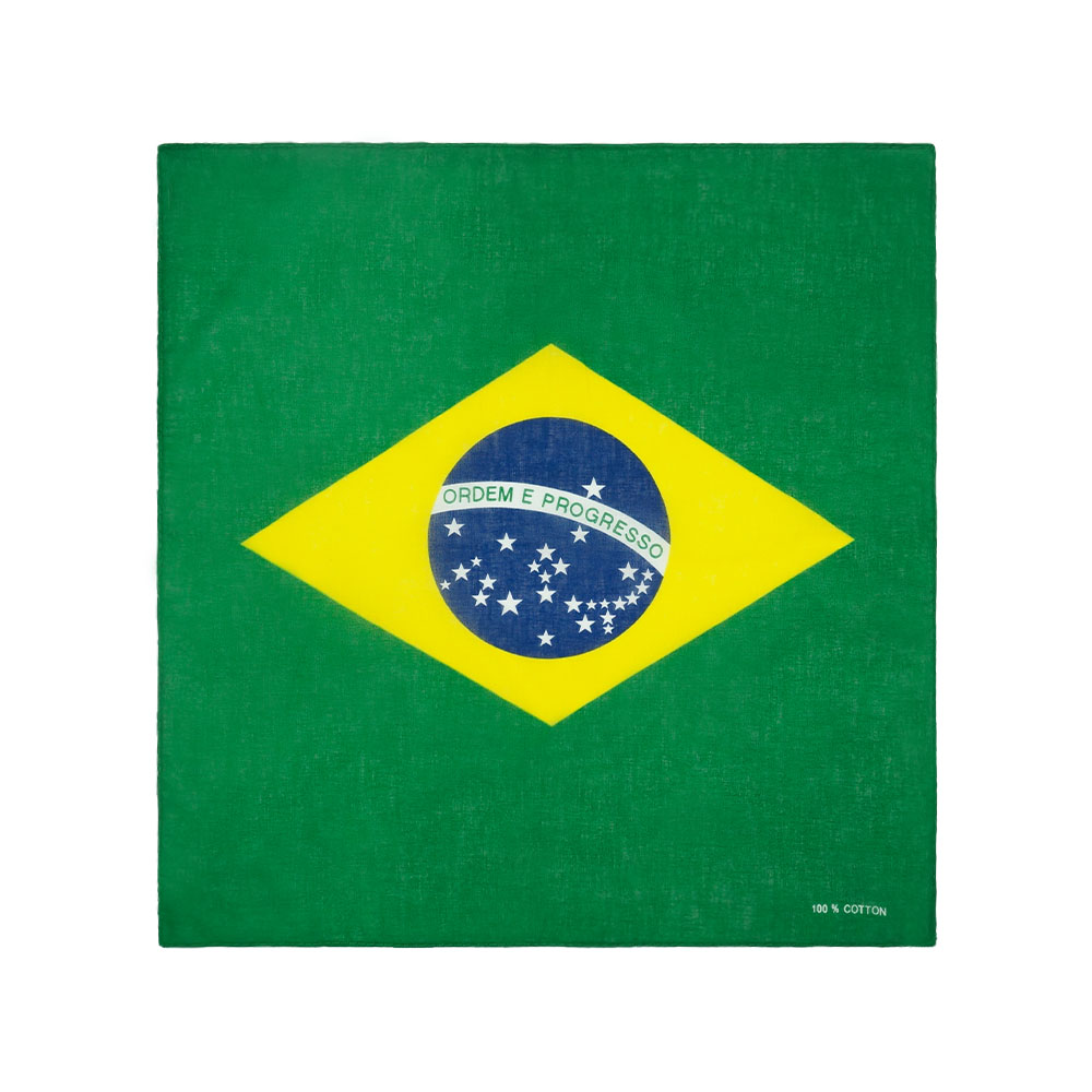Running Gear Satisfy - 100% Cotton Flag of Brazil Bandana