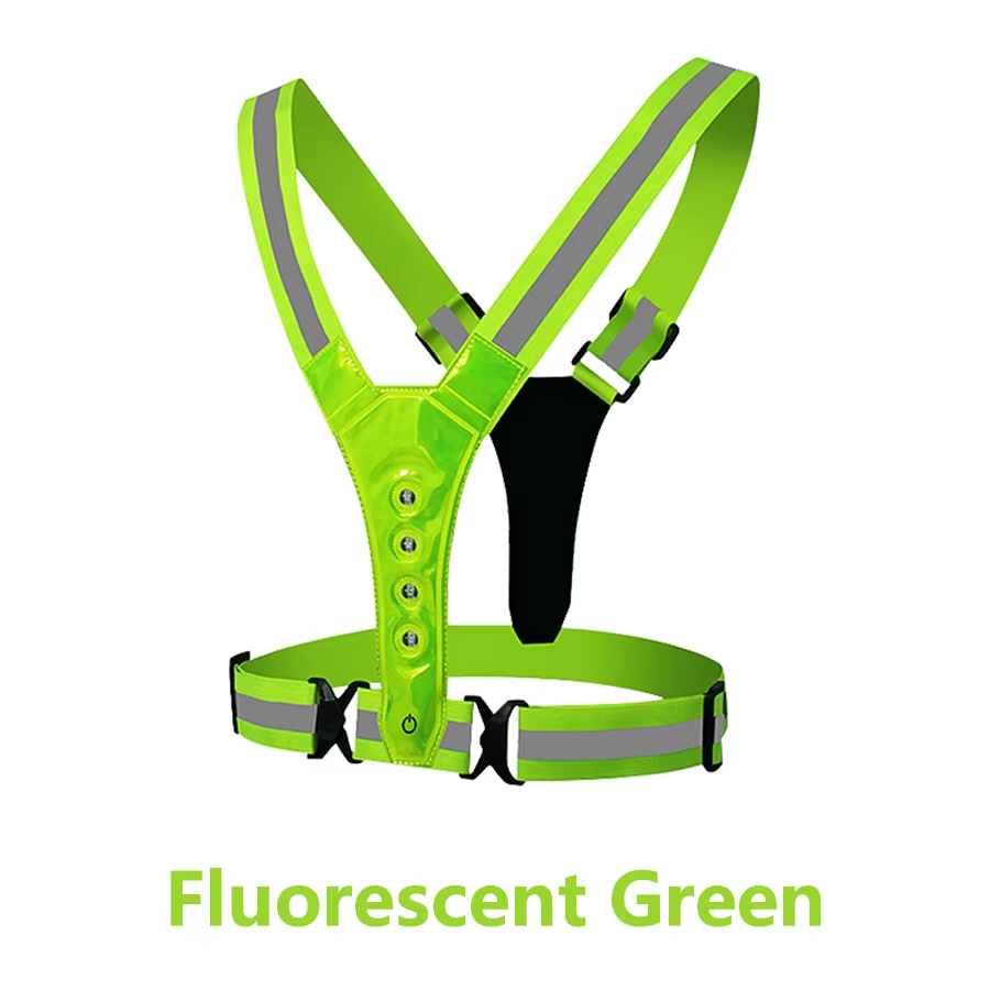 Running Visibility Gear - Adjustable Lightweight Safety Vest for Night