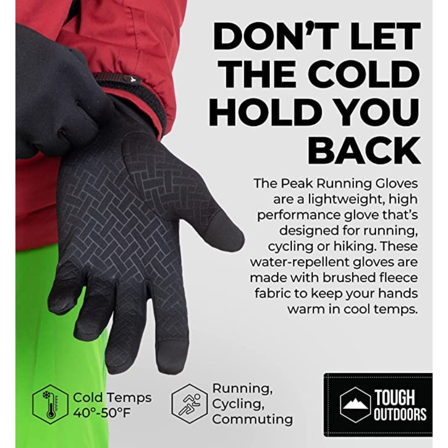 Winter Gloves - Mens Cold Weat - Running Gear Cold Weather Men reseña y precio