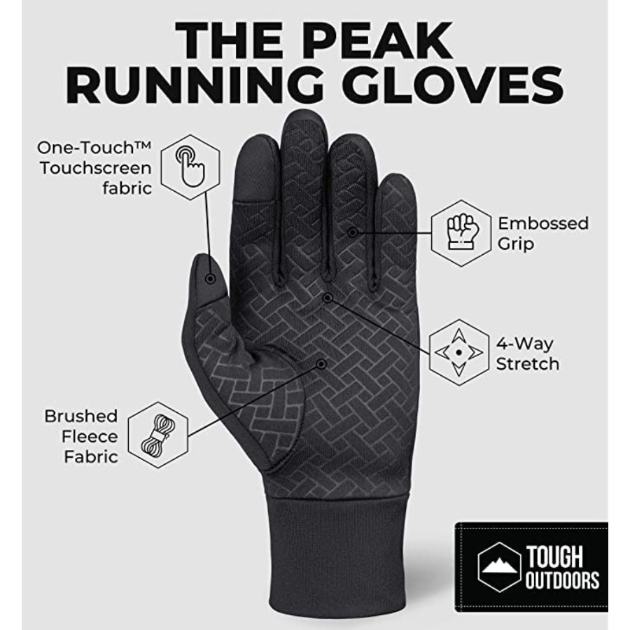 Winter Gloves - Mens Cold Weat - Running Gear Cold Weather Men reseña y precio