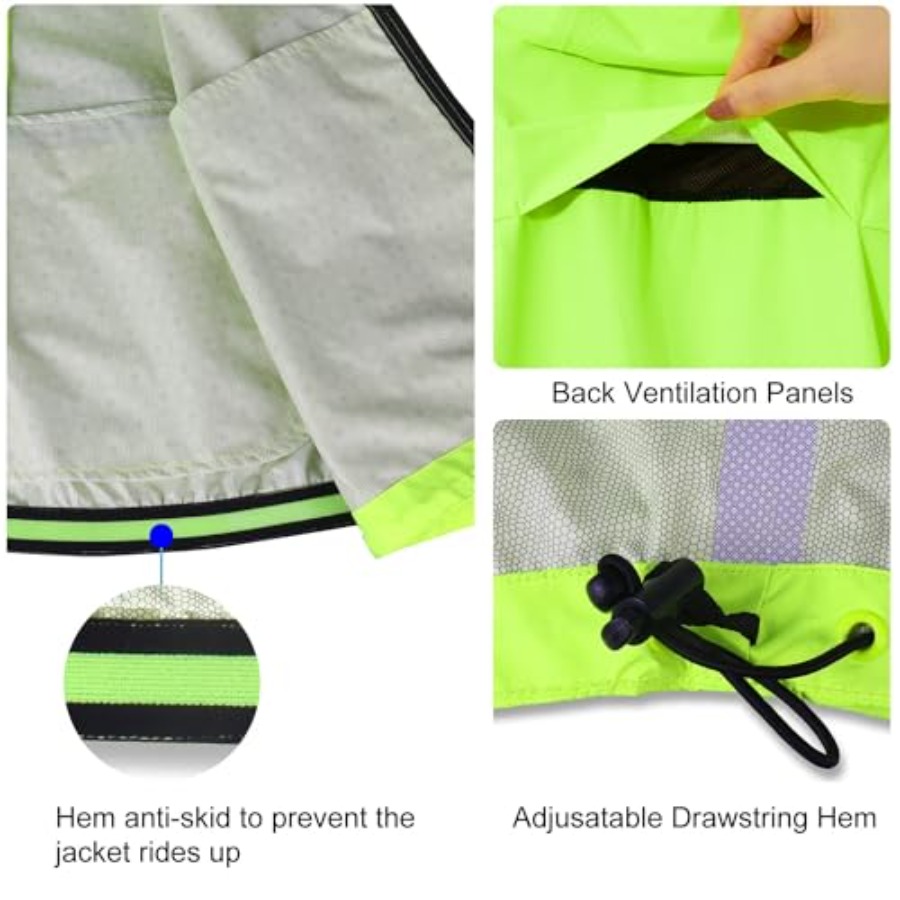 Men's Rain Jacket Waterproof W - Running Gear Jacket reseña y precio