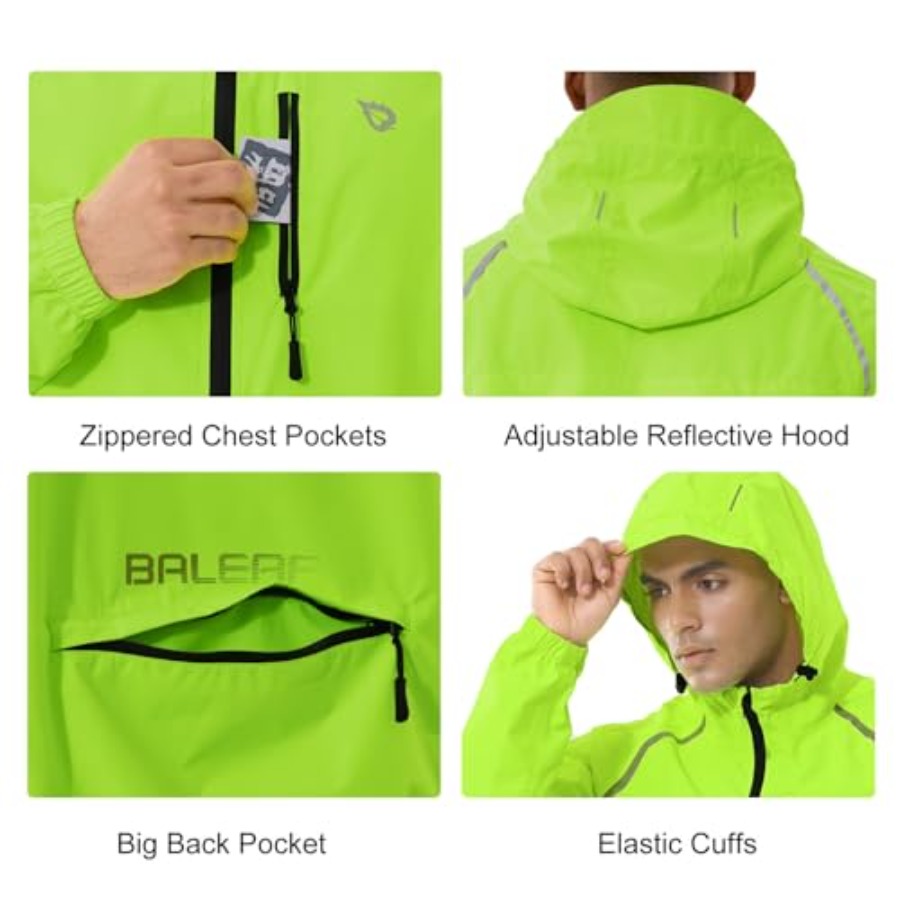 Men's Rain Jacket Waterproof W - Running Gear Jacket reseña y precio