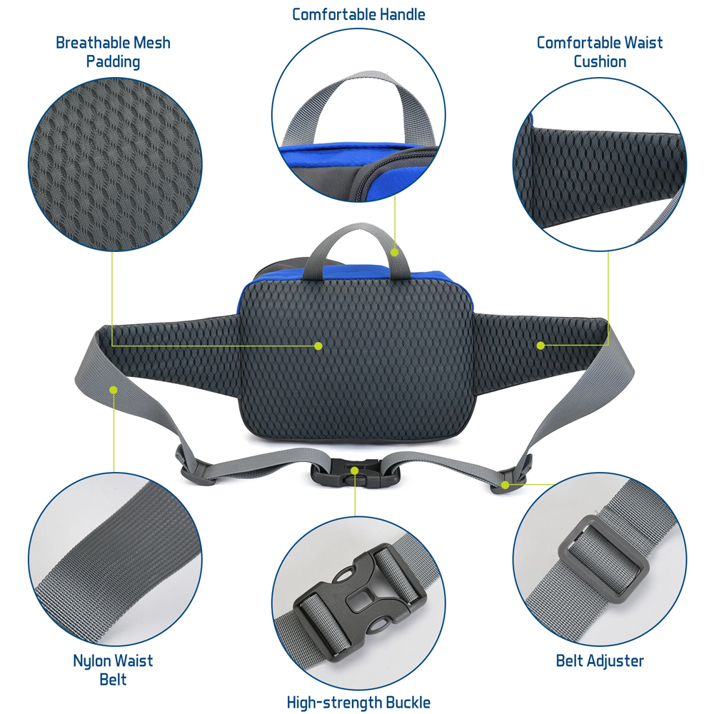 1PCSFanny Pack Waist Bag - Uni - Running Gear Satisfy reseña y precio