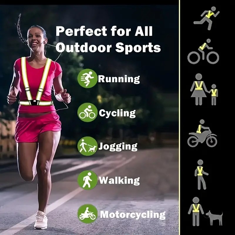 Reflective Vest Running Gear,  - Running Visibility Gear reseña y precio