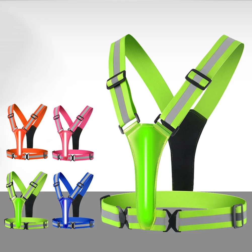 LED Running Vest USB Rechargea - Running Visibility Gear reseña y precio