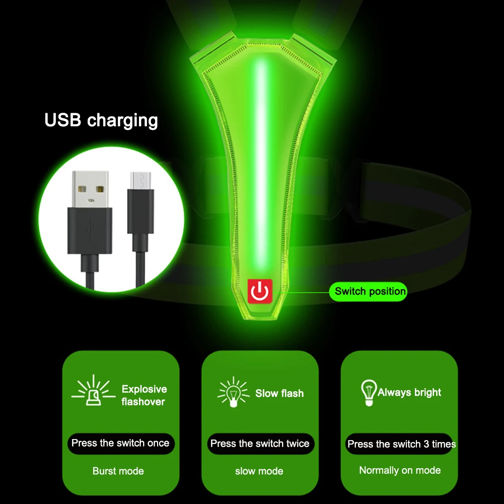 LED Running Vest USB Rechargea - Running Visibility Gear reseña y precio