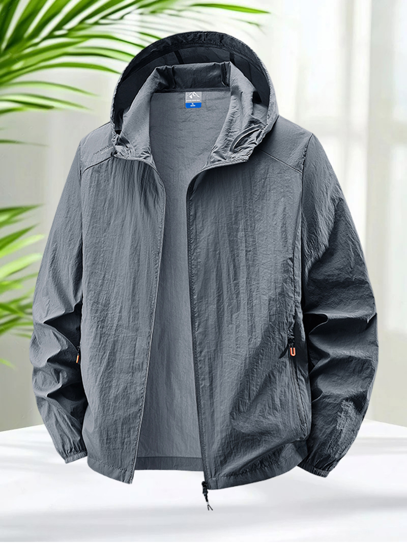 Men's Hooded Sun Protection Ja - Running Gear Jacket reseña y precio