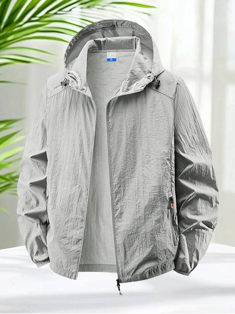 Men's Hooded Sun Protection Ja - Running Gear Jacket reseña y precio