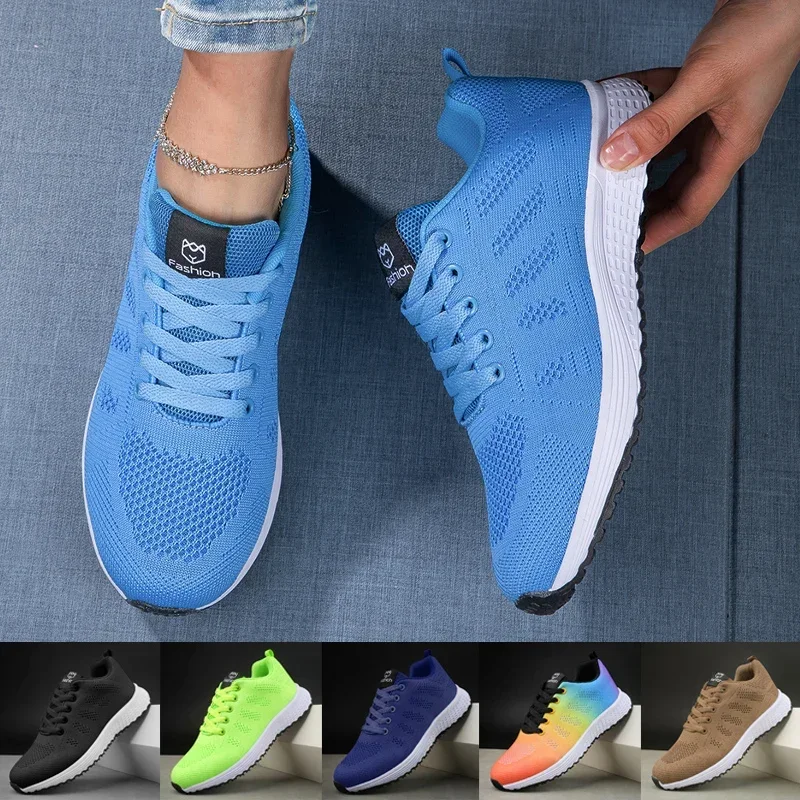 Women's Sneakers Breathable Kn - Running Gear Women reseña y precio