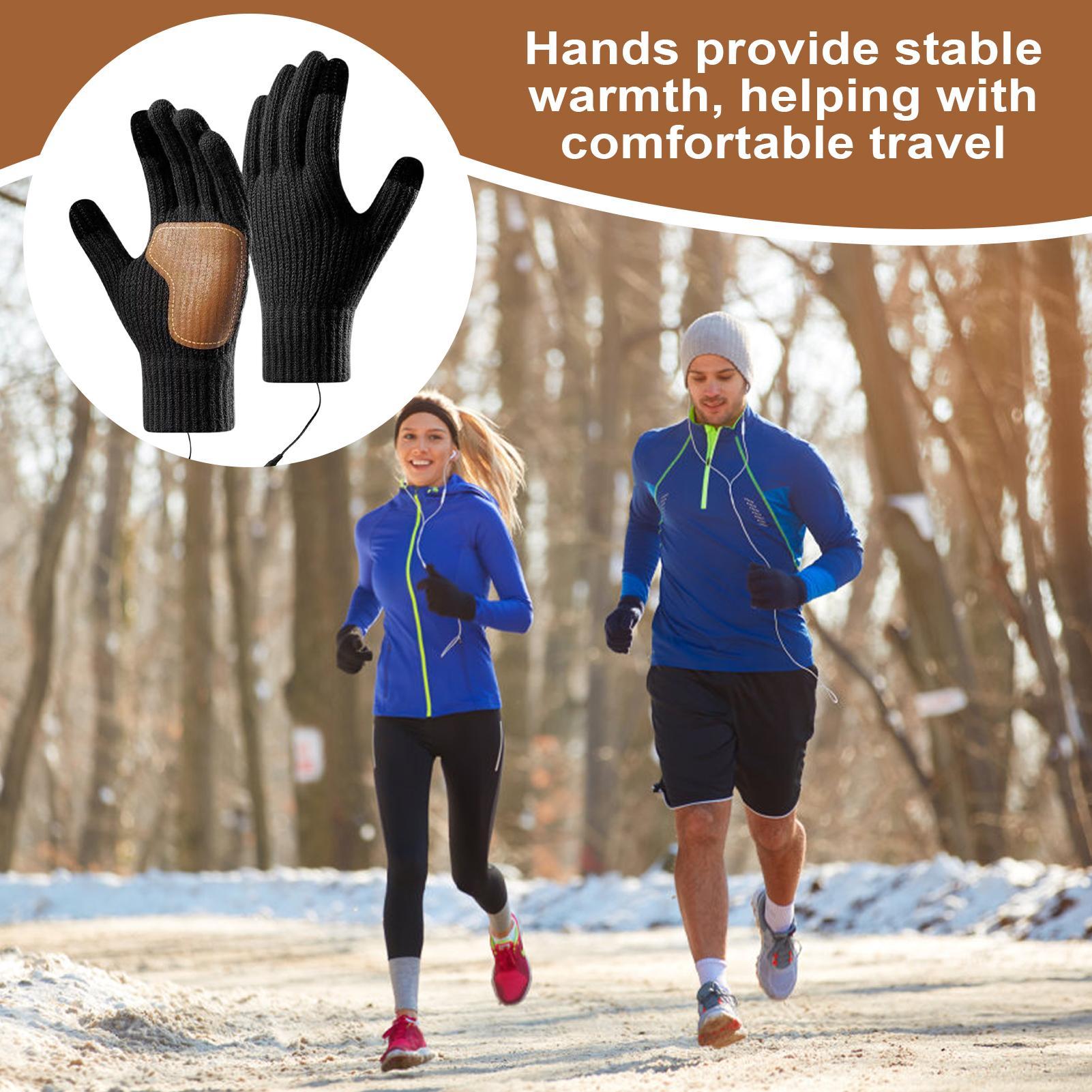 USB Heated Gloves with Touchsc - Running Gear Cold Weather Men reseña y precio