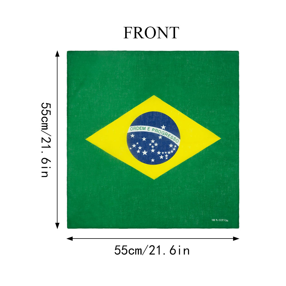 100% Cotton Flag of Brazil Ban - Running Gear Satisfy reseña y precio