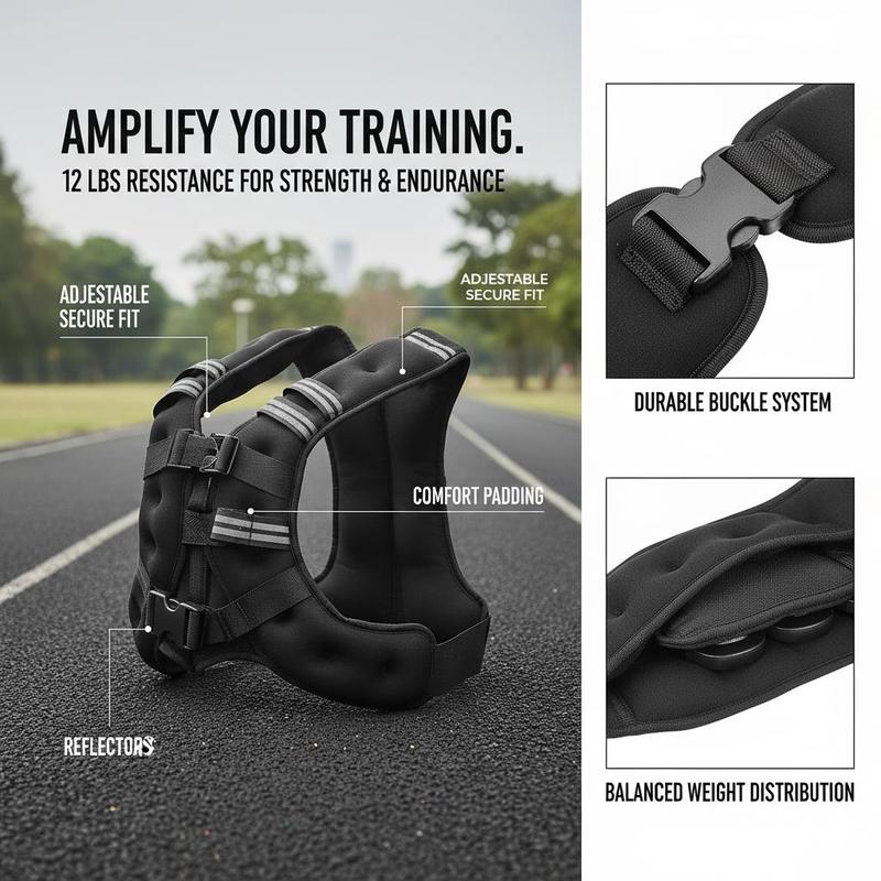 Free Shipping-Weighted Trainin - Running Gear Jacket reseña y precio