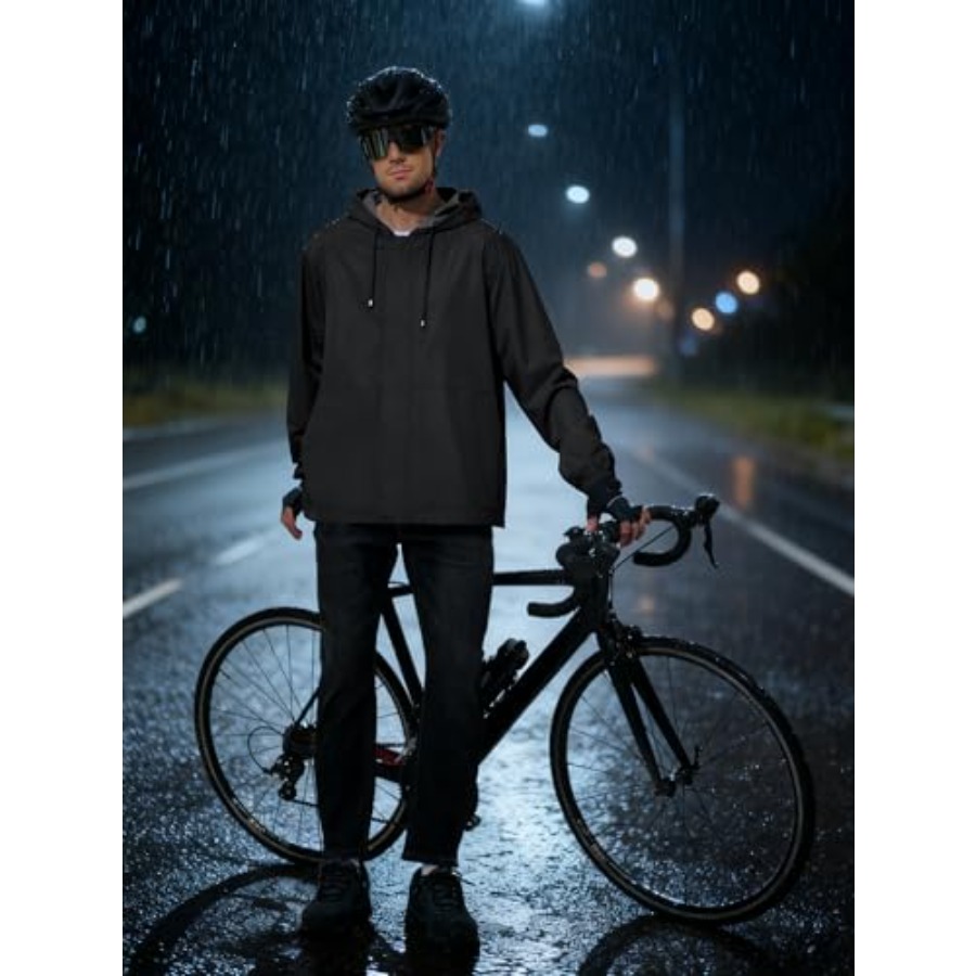 UIQUR Men's Rain Jacket Waterp - Running Gear Jacket reseña y precio