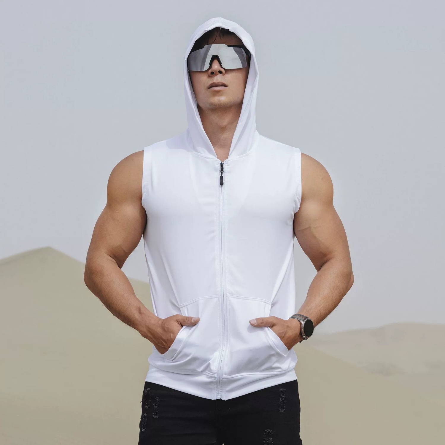 Summer Sports Vests, Men's Sle - Running Gear Jacket reseña y precio