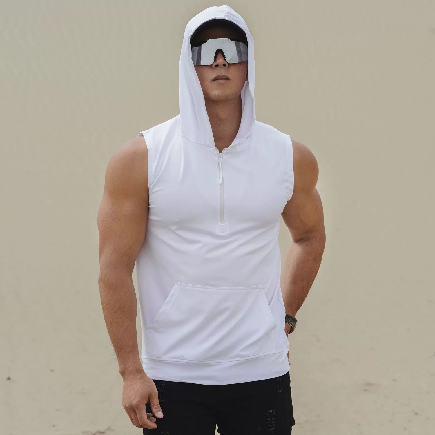 Summer Sports Vests, Men's Sle - Running Gear Jacket reseña y precio