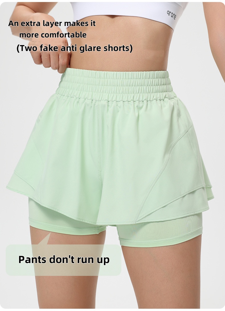 Thin breathable shorts with hi - Running Gear Women reseña y precio