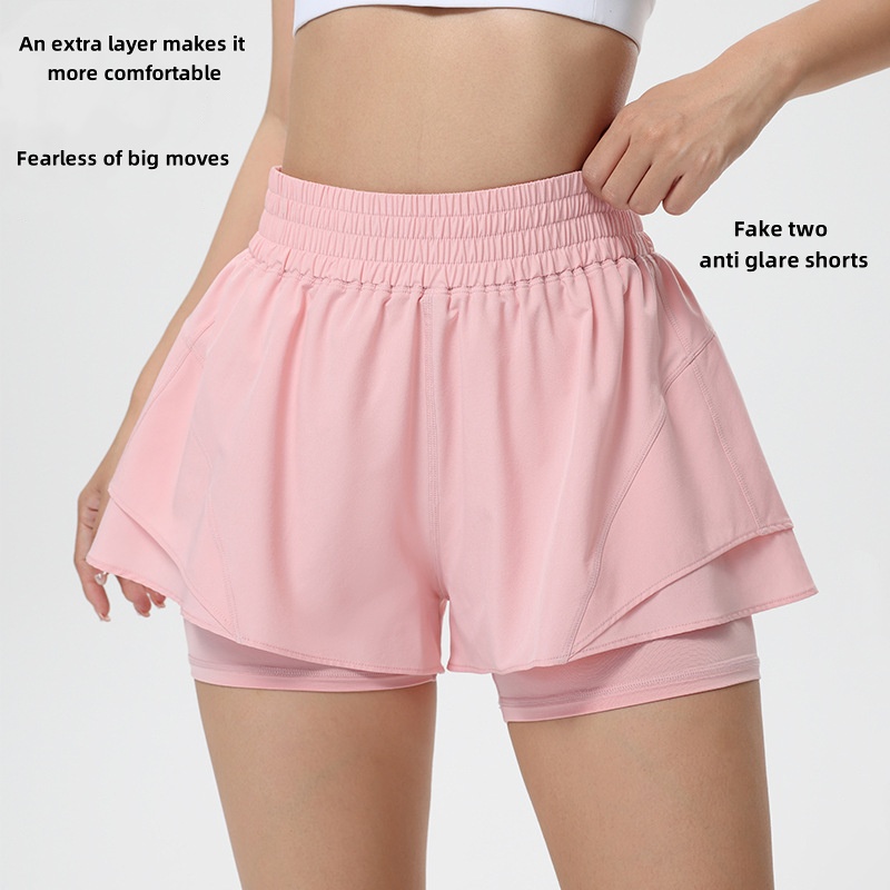 Thin breathable shorts with hi - Running Gear Women reseña y precio
