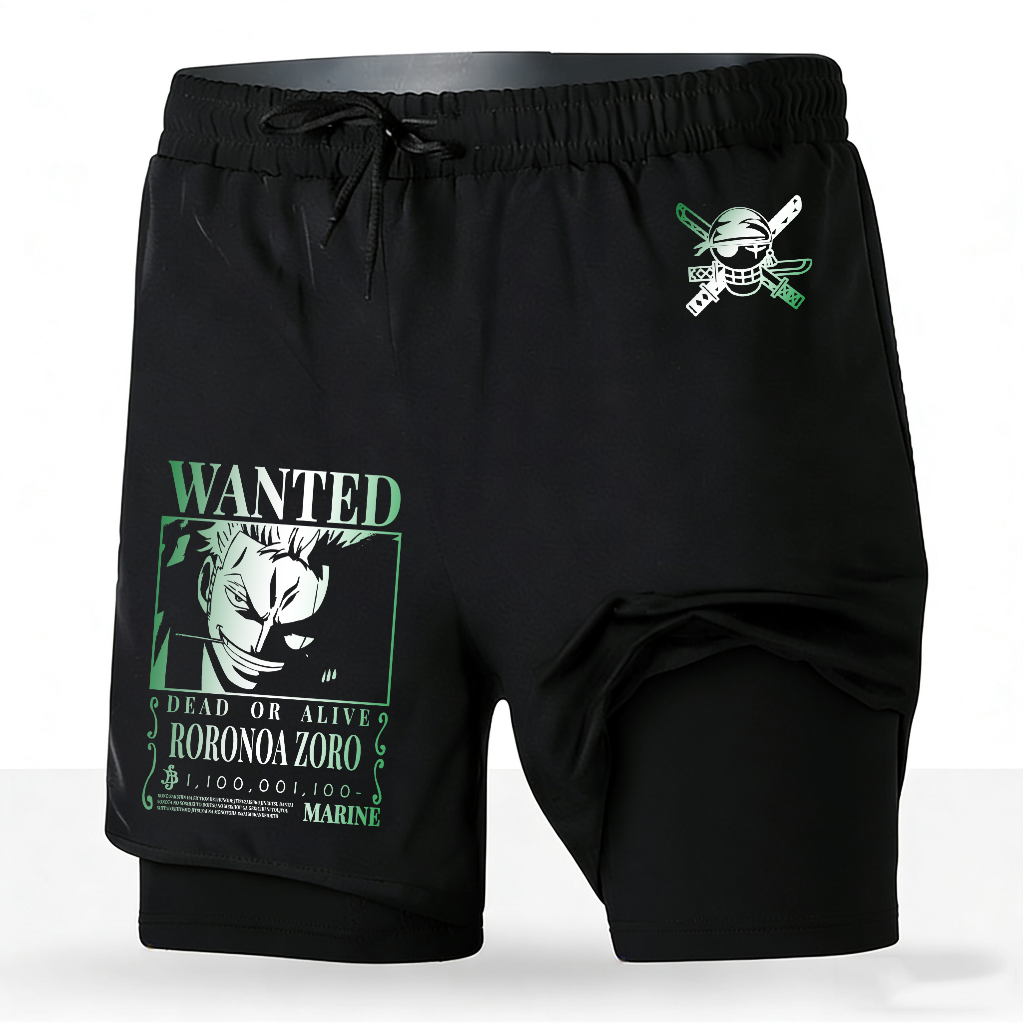 Men's One Piece Anime 2-in-1 R - Running Gear In Japan reseña y precio