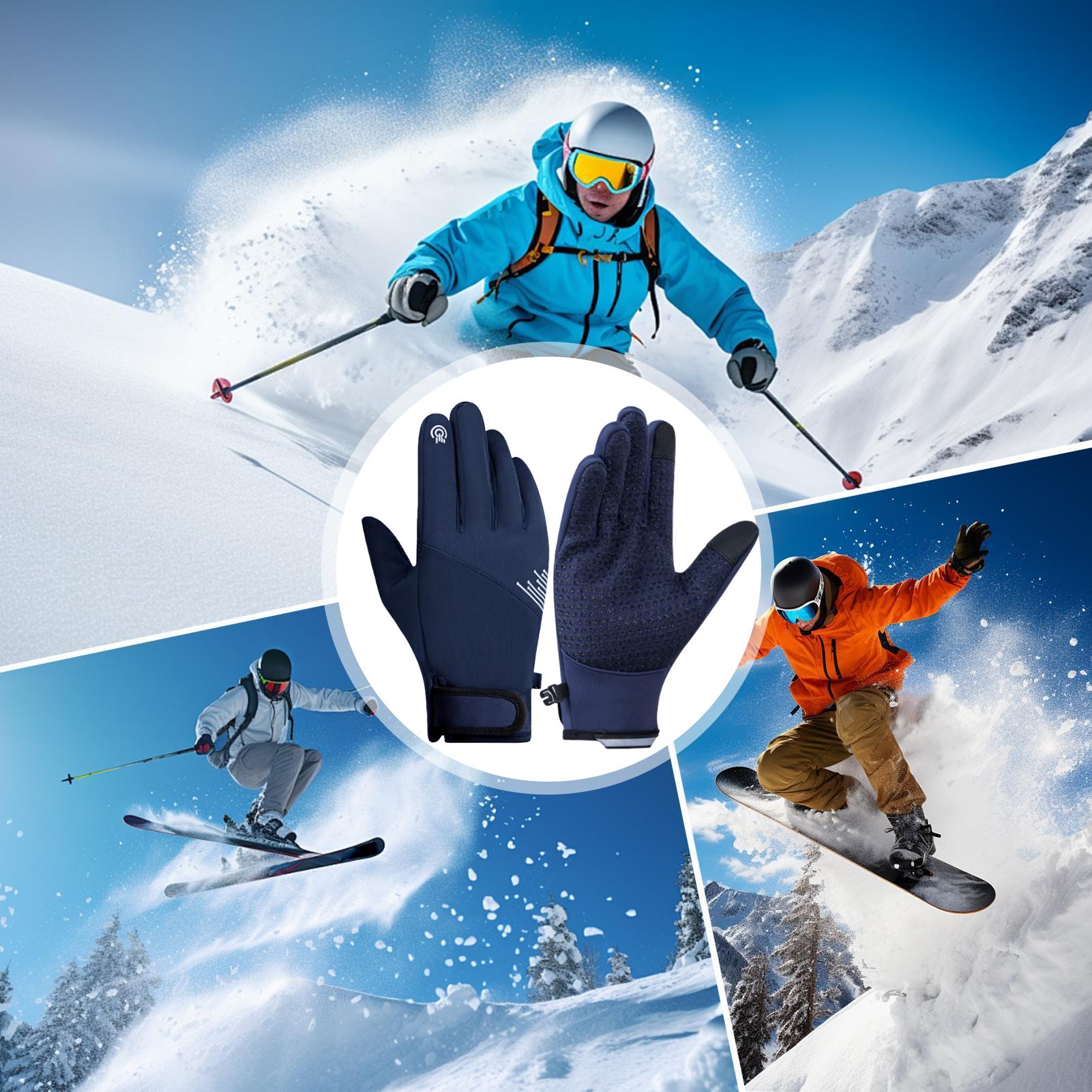Winter Gloves Men Windproof To - Running Gear Cold Weather Men reseña y precio