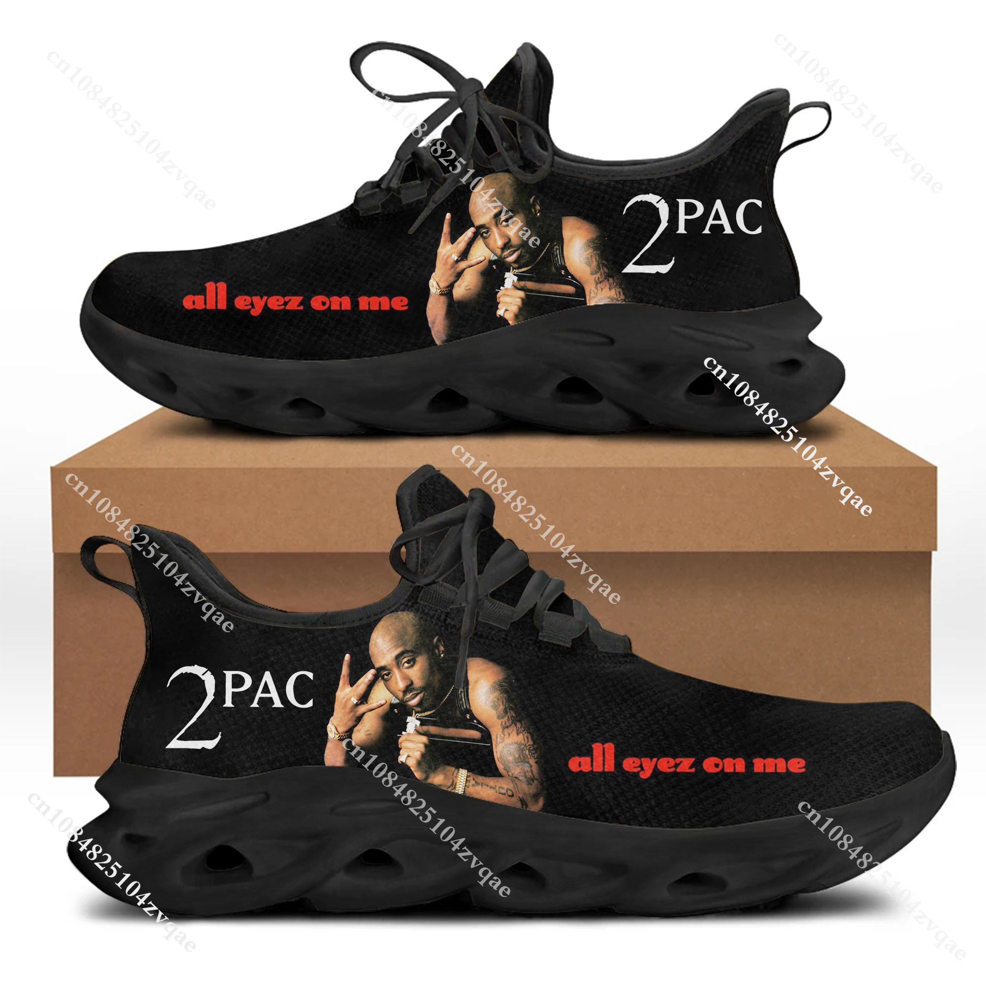 Tupac Rapper 2Pac Flats Sneake - Running Gear Women reseña y precio