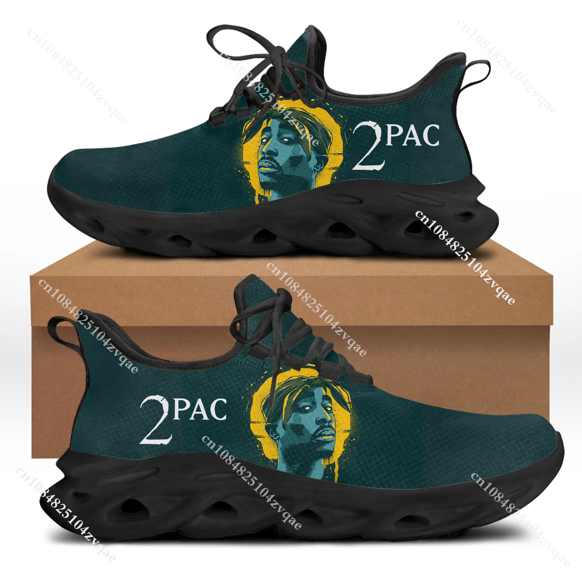 Tupac Rapper 2Pac Flats Sneake - Running Gear Women reseña y precio