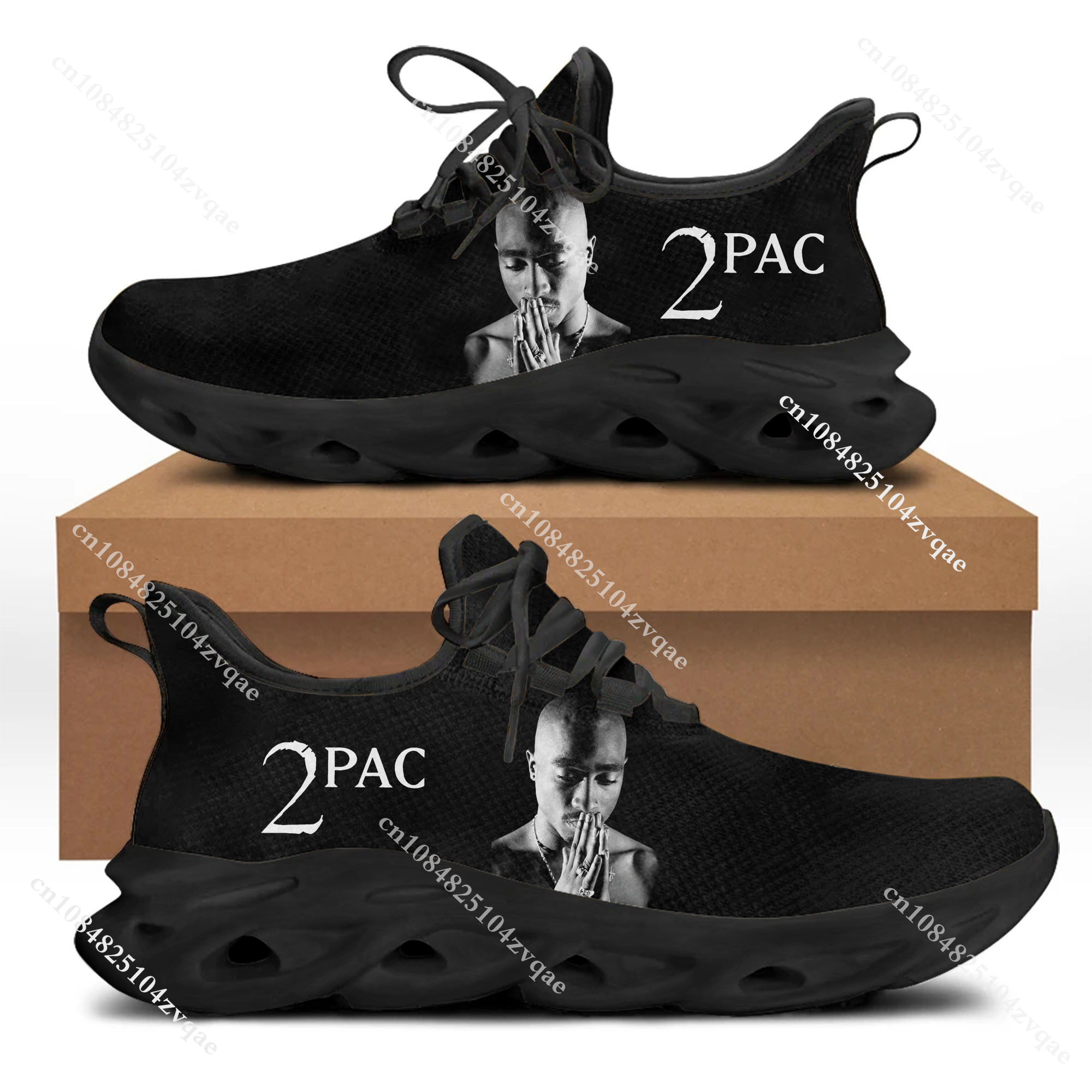 Tupac Rapper 2Pac Flats Sneake - Running Gear Women reseña y precio