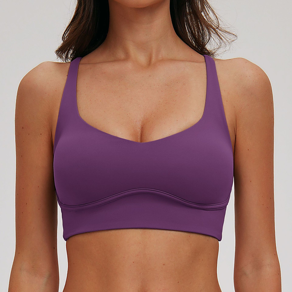 Sexy V-neck Sports Bra Yoga Un - Running Gear Women reseña y precio