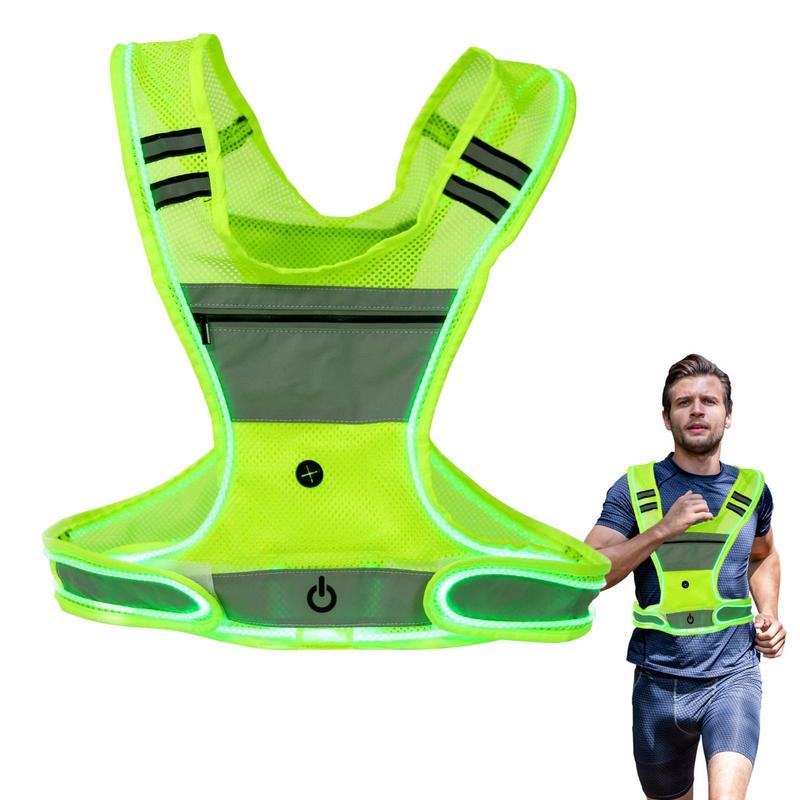 Led Light Up Running Vest Fron - Running Visibility Gear reseña y precio