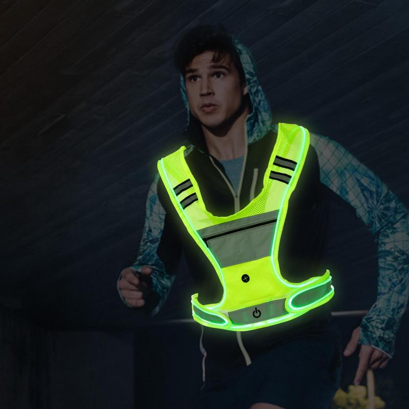 Led Light Up Running Vest Fron - Running Visibility Gear reseña y precio