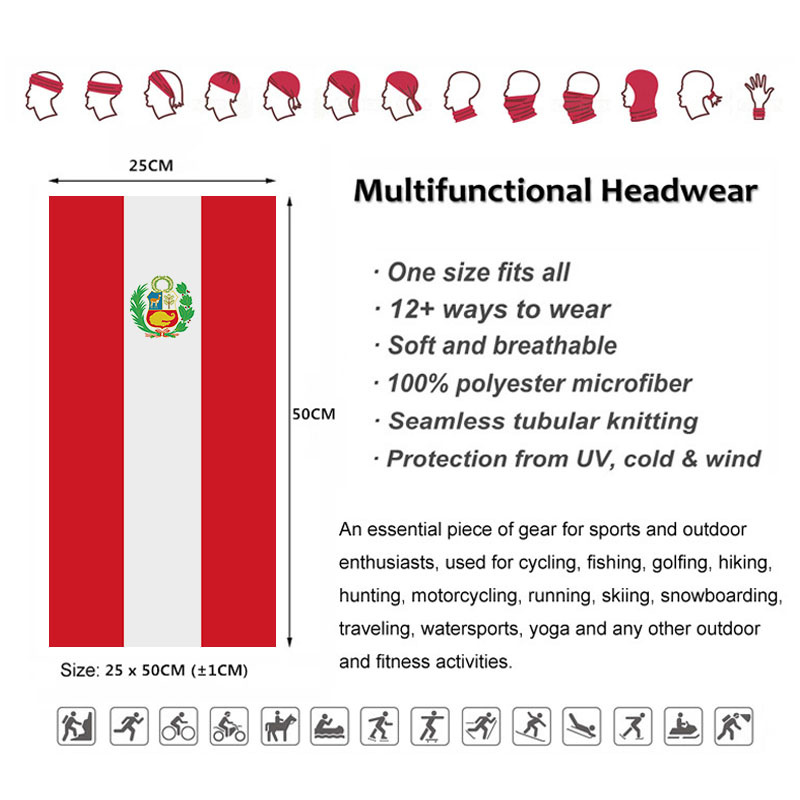 Brand New  Peruvian Flag Patte - Running Gear Brands reseña y precio