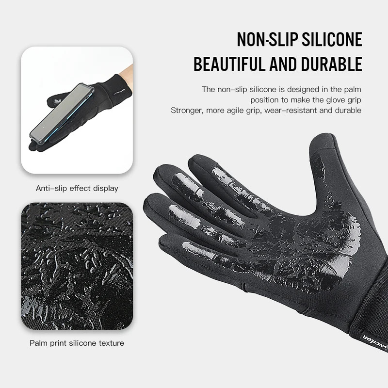 Winter Cycling Gloves for Men  - Running Gear For Winter reseña y precio
