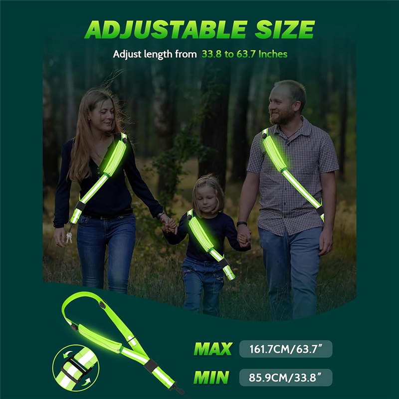 NEW-LED Reflective Belt Sash W - Running Visibility Gear reseña y precio