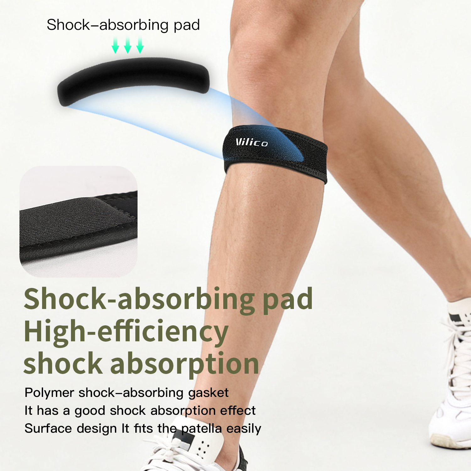 1PC Patella Kneecap Band Silic - Running Gear Satisfy reseña y precio