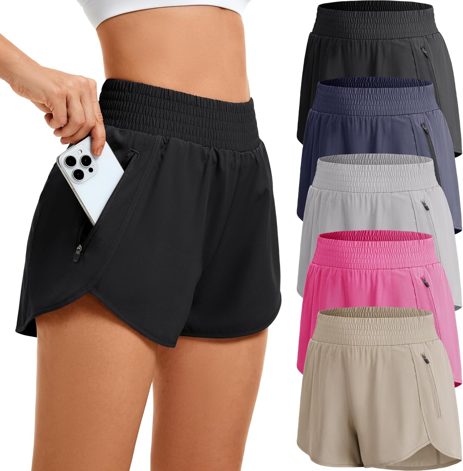 Women's High-waisted Sports Sh - Running Gear Women reseña y precio