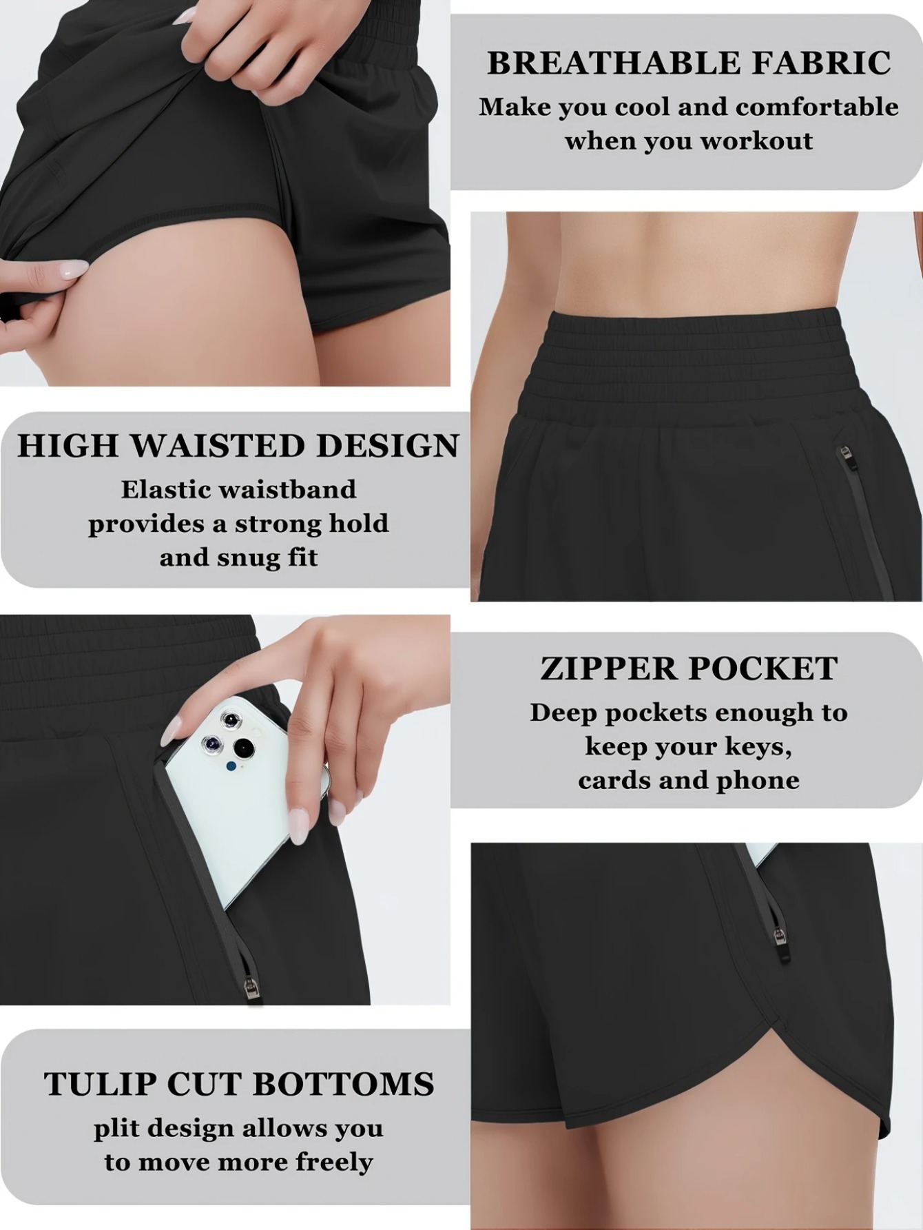 Women's High-waisted Sports Sh - Running Gear Women reseña y precio