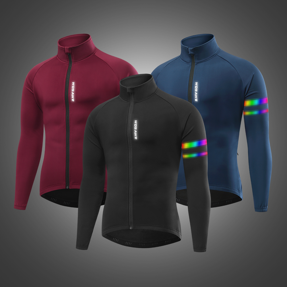 WOSAWE Men'sThermal Winter Cyc - Running Gear Jacket reseña y precio