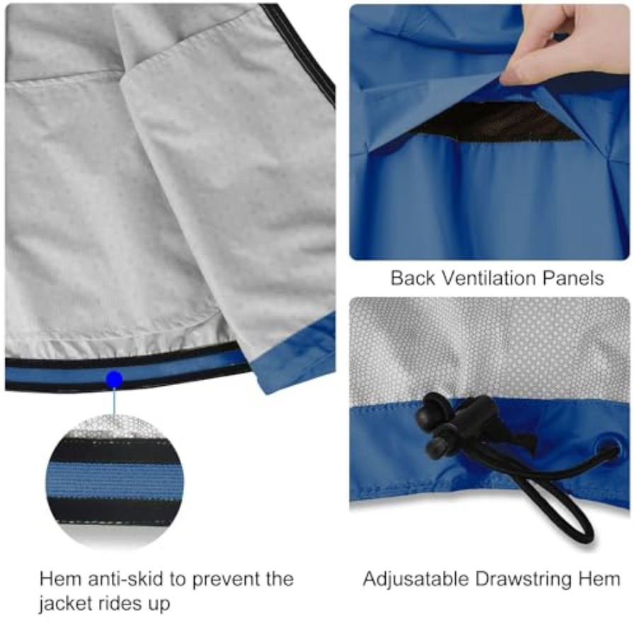 Men's Rain Jacket Waterproof W - Running Gear Jacket reseña y precio