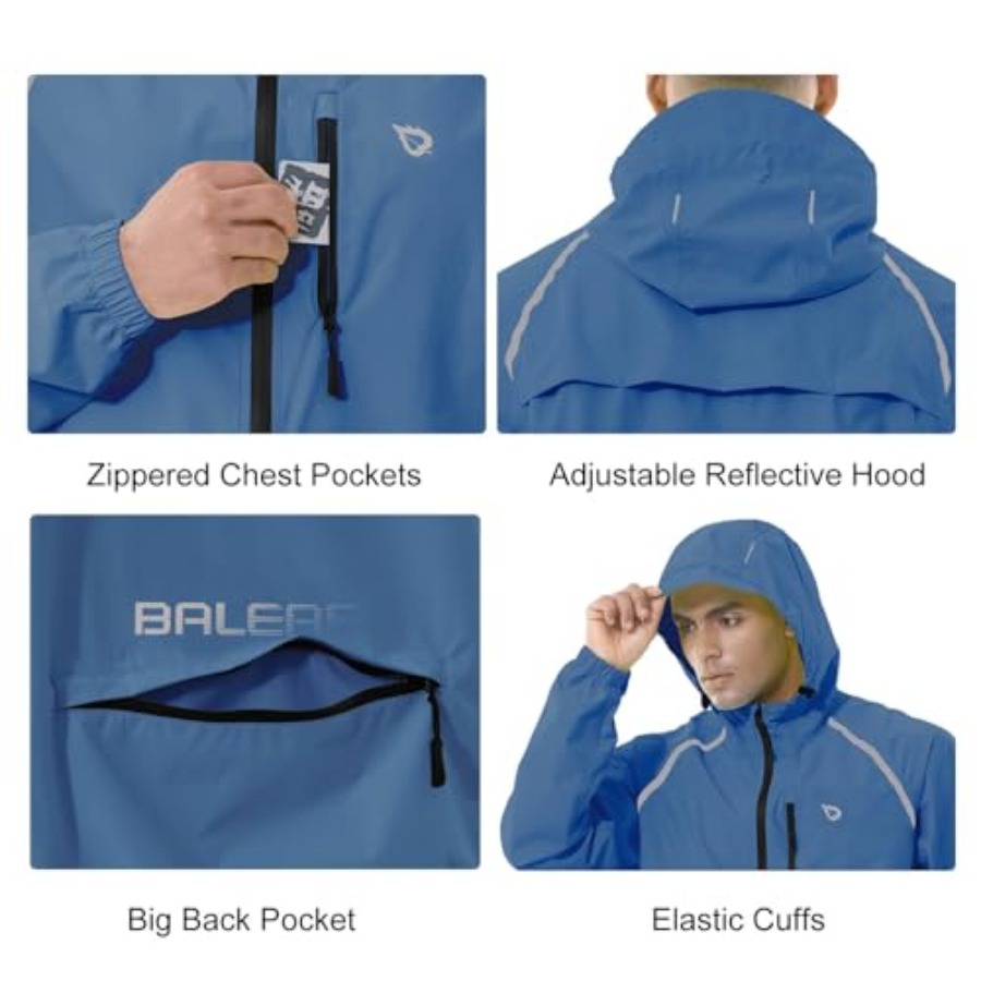 Men's Rain Jacket Waterproof W - Running Gear Jacket reseña y precio